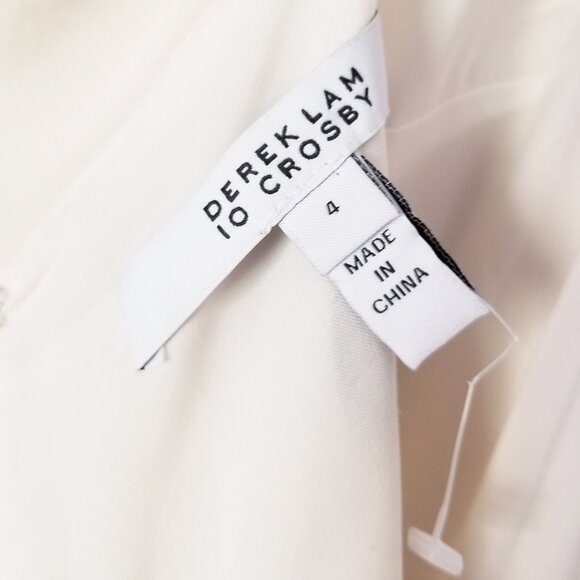 Derek Lam 10 Crosby Cream Polka Dots Cami Midi Dress Size 4 Silk Blend Wrap $550 - Picture 8 of 15